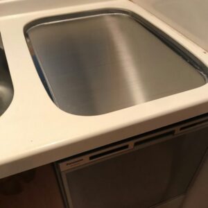 永大産業トップオープン食洗機の取替　ステンレスふた厚み